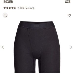 Skims cotton rib boxer/soot. Size small
